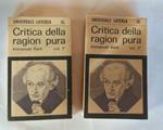 Critica della ragion pura. Volume I II
