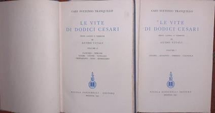 Le vite di dodici Cesari. Volume I II - C. Tranquillo Svetonio - copertina