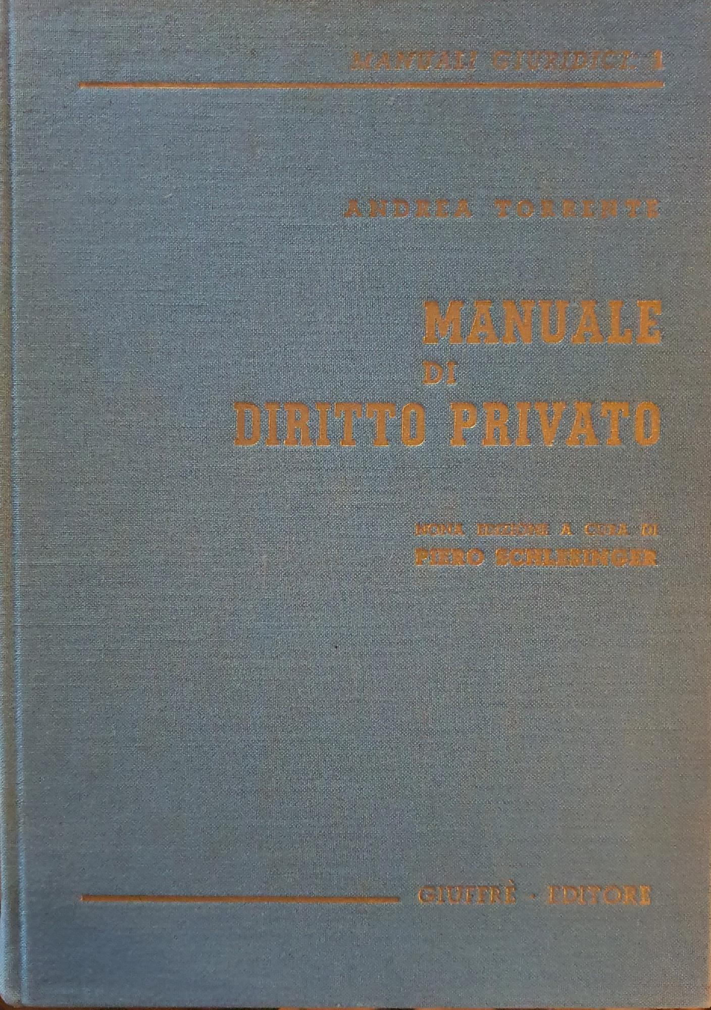 Manuale di diritto privato