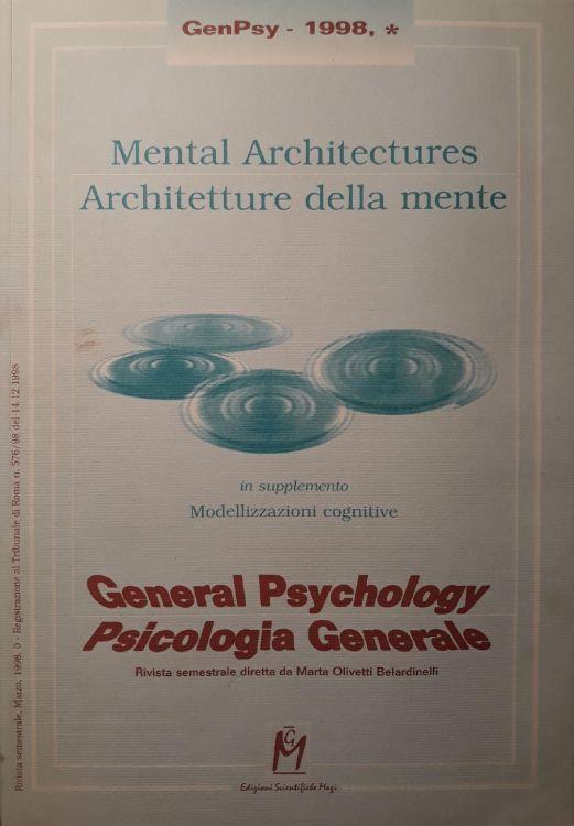 Rivista: Psicologia generale (semestrale 1998) - copertina