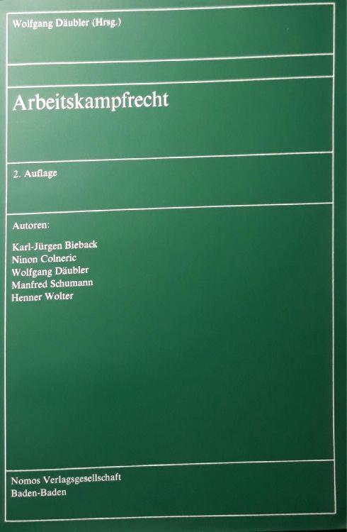 Arbeitskampfrecht: 2. Auflage - copertina