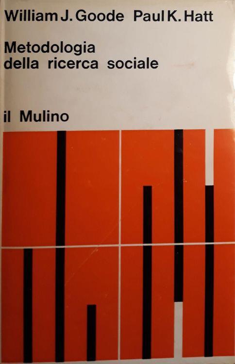 Metodologia della riceerca sociale - copertina