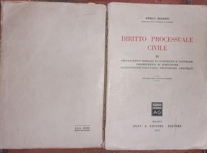 Manuale di diritto processuale civile - Andrea Lugo - copertina