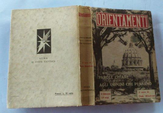 Orientamenti. Parole chiare agli uomini che pensano - copertina