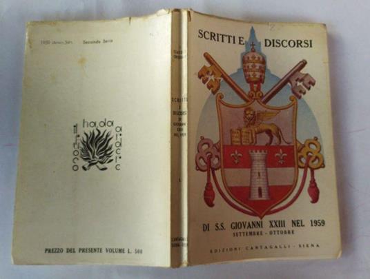 Scritti e discorsi di S.S. Giovanni XXIII nel 1959 volume 6 - copertina