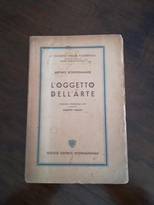L' oggetto dell'arte - Arthur Schopenhauer - copertina