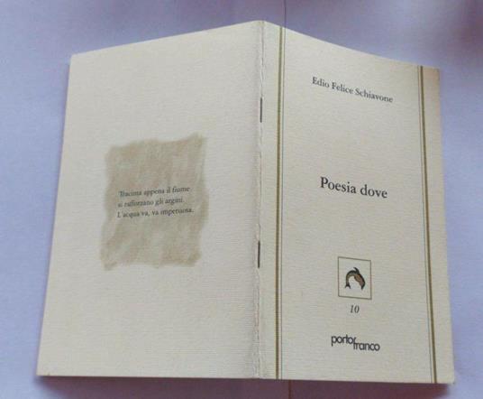 Poesia dove - Edio Felice Schiavone - copertina