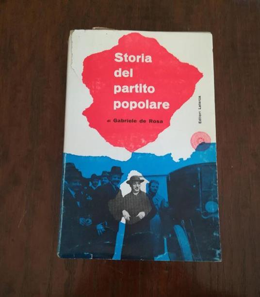 Storia del partito popolare - Gabriele De Rosa - copertina