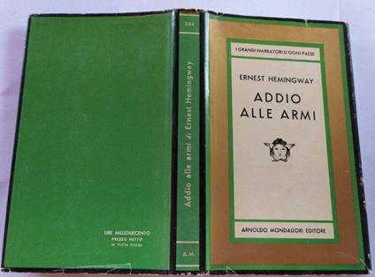Addio alle armi - Ernest Hemingway - copertina