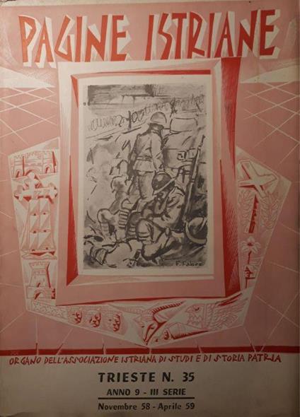 Pagine Istriane: Trieste n. 35 Anno 9 - III serie, Novembre 1958 - Aprile 1959 - copertina