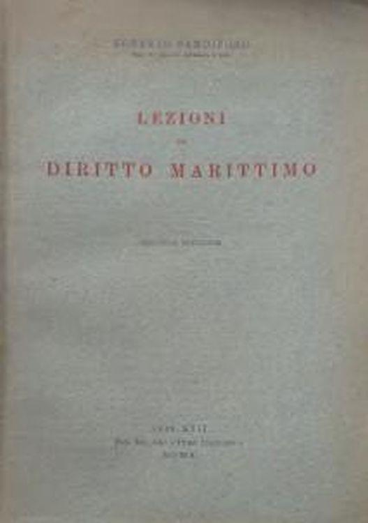 Lezioni di Diritto Marittimo - Roberto Sandiford - copertina