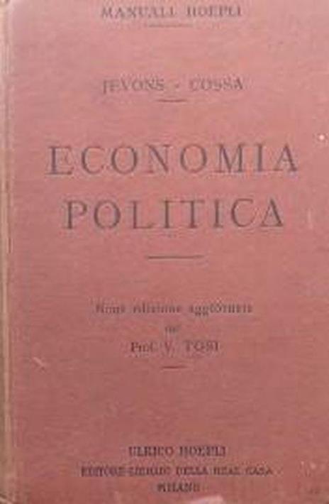 Economia politica - Stanley W. Jevons - copertina