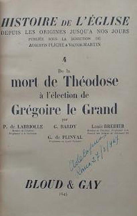 Histoire de l'Eglise depuis les origines jusqu'à nos jours, 4: De la mort de Théodose à l'élection de Grégoire le Grand - copertina
