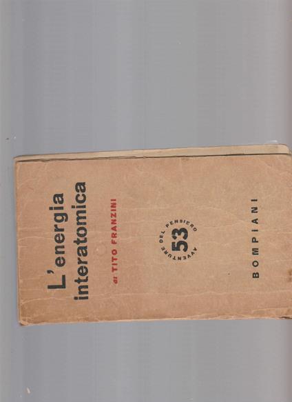 L' energia interatomica - Tito Franzini - copertina