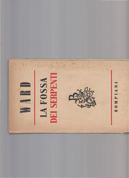 La fossa dei serpenti - Ward - copertina