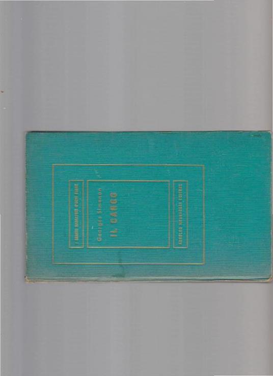 Il cargo - Georges Simenon - copertina