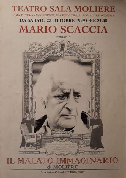 Il malato immaginario di Moliere - Mario Scaccia - copertina