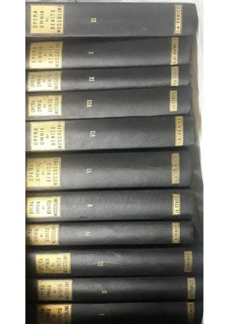 Opera Omnia di Benito Mussolini: dal n.1 al n.34 (manca il vol.35) - copertina