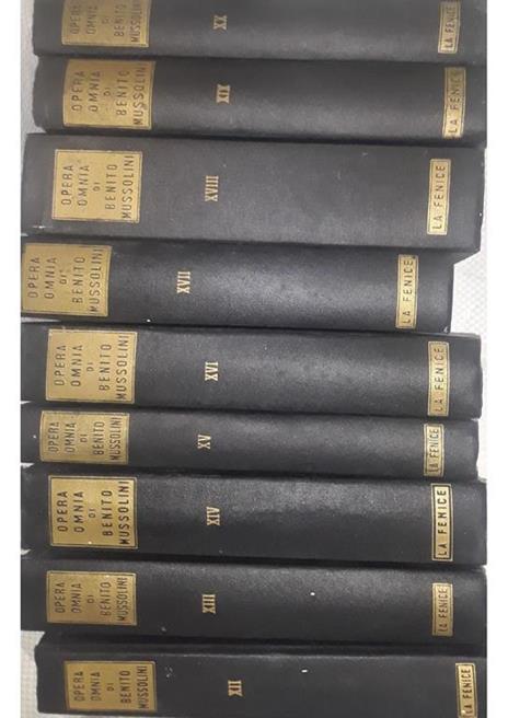 Opera Omnia di Benito Mussolini: dal n.1 al n.34 (manca il vol.35) - 2