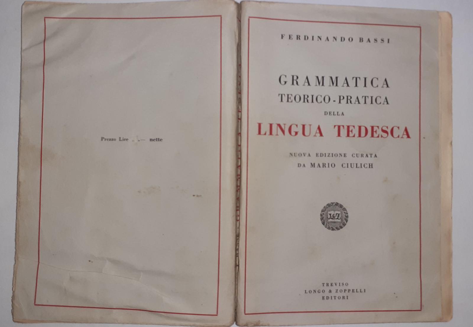 Grammatica teorico-pratica della lingua tedesca