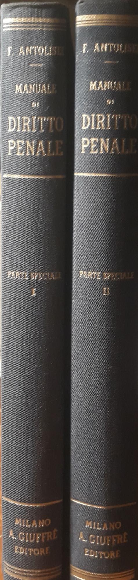 Manuale di diritto penale (parte specialeIe I e II)