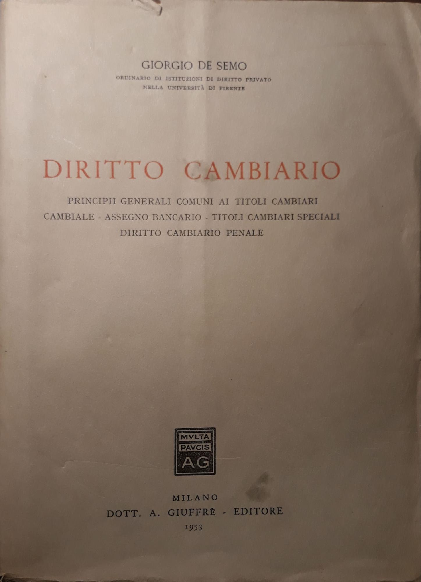 Diritto cambiario