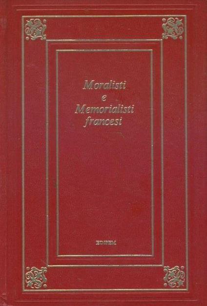 Moralisti e memorialisti francesi - copertina