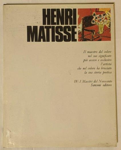 I maestri del Novecento: Henri Matisse - Sandra Orienti - copertina