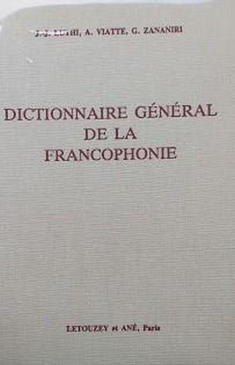 Dictionnaire général de la francophonie - copertina