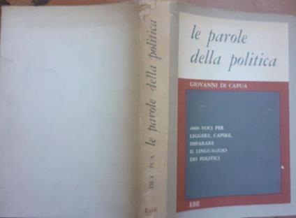 Le parole della politica - Giovanni Di Capua - copertina