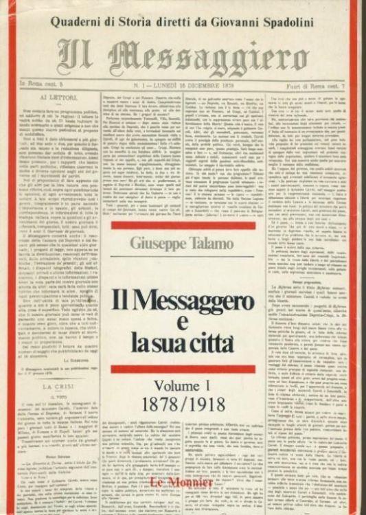 Il Messaggero e la sua città - Giuseppe Talamo - copertina