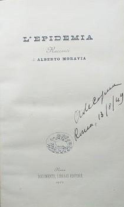 L' epidemia. Racconti - Alberto Moravia - copertina