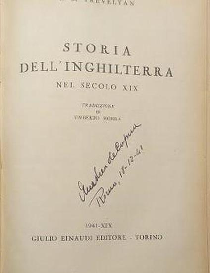 Storia dell'Inghilterra nel secolo XIX - copertina