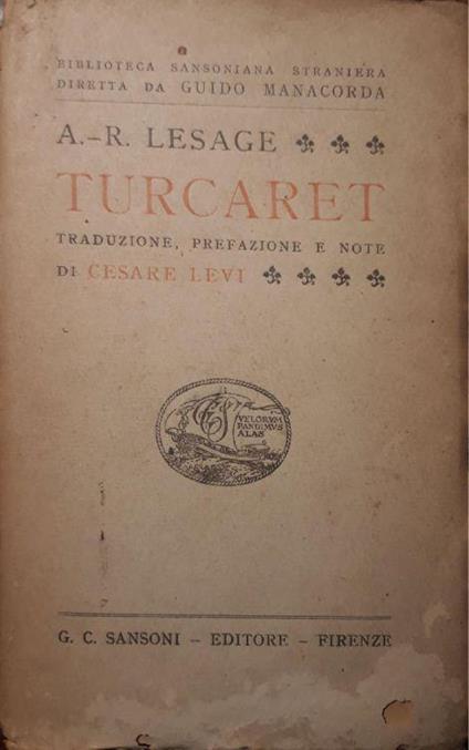Turcaret: traduzione, prefazione e note di Cesare Levi - copertina