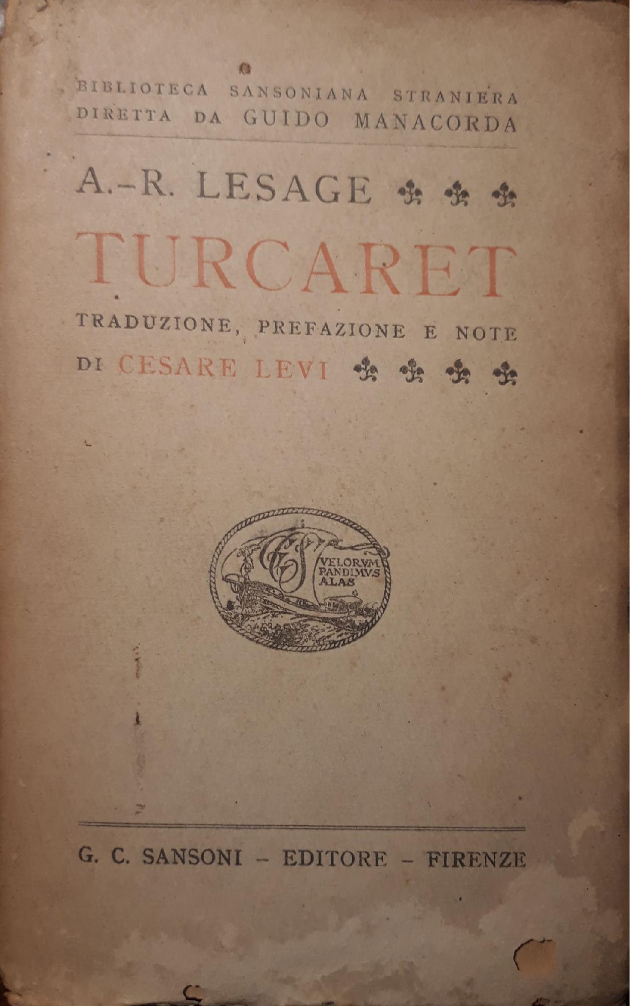 Turcaret: traduzione, prefazione e note di Cesare Levi