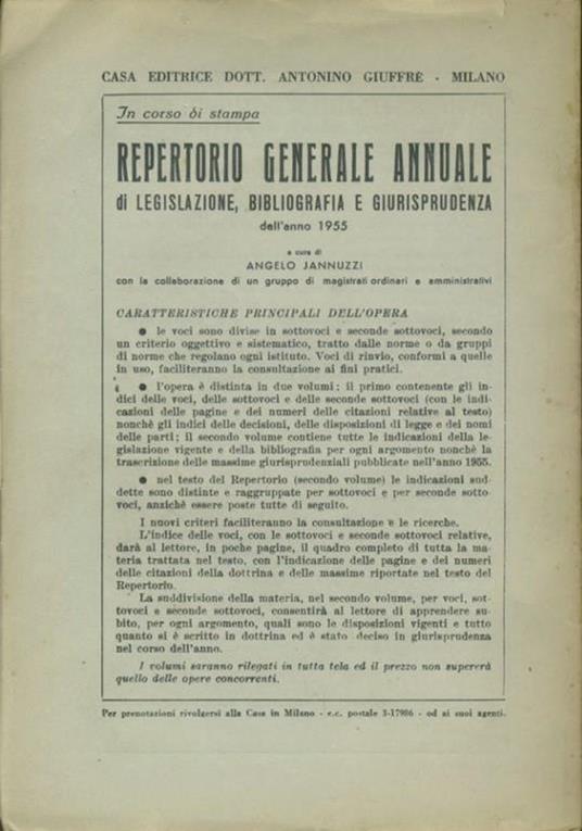 Rivista internazionale di filosofia del diritto. Anno XXXIII. Serie III. Settembre - Ottobre 1956 - Giorgio Del Vecchio - 2
