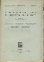 Rivista internazionale di filosofia del diritto. Anno XXXVII. Serie III. Maggio Giugno 1960