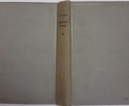 Trattato di diritto penale italiano Volume II - Vincenzo Manzini - copertina