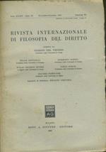 Rivista internazionale di filosofia del diritto. Anno XXXIV. Serie III. Novembre - Dicembre 1957