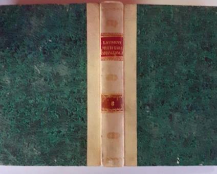 Diritto civile internazionale Volume VI - F. Laurenti - copertina