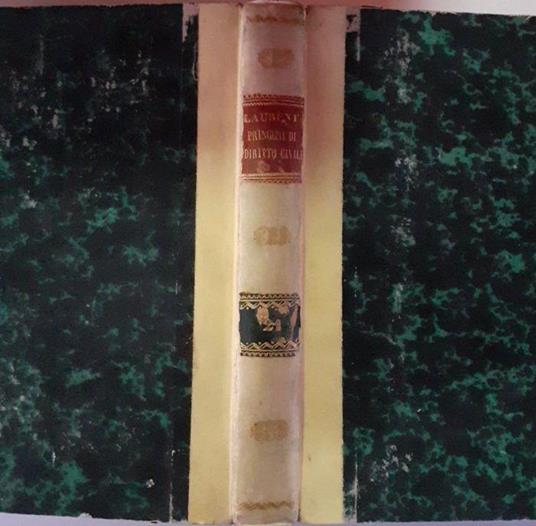 Principi di diritto civile Volume XXI - F. Laurenti - copertina