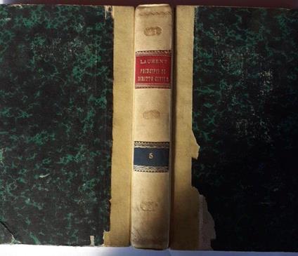 Principi di diritto civile Volume V - F. Laurenti - copertina