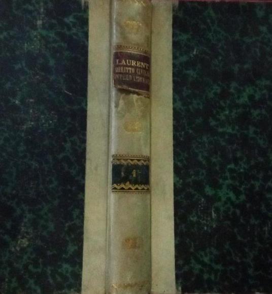 Diritto civile internazionale Volume I - F. Laurenti - copertina