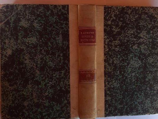 Principi di diritto civile Volume XXXIII - F. Laurenti - copertina