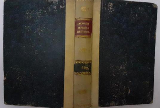 Principi di diritto civile Volume XII - F. Laurenti - copertina