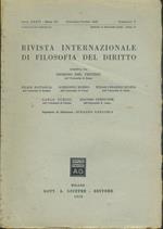 Rivista internazionale di filosofia del diritto. Anno XXXVI. Serie III. Settembre - Ottobre 1959