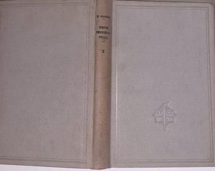 Trattato di diritto processuale italiano secondo il nuovo codice Volume I - Vincenzo Manzini - copertina