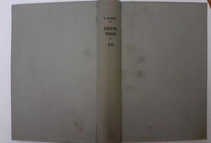 Trattato di diritto penale italiano secondo il codice del 1930 - Vincenzo Manzini - copertina
