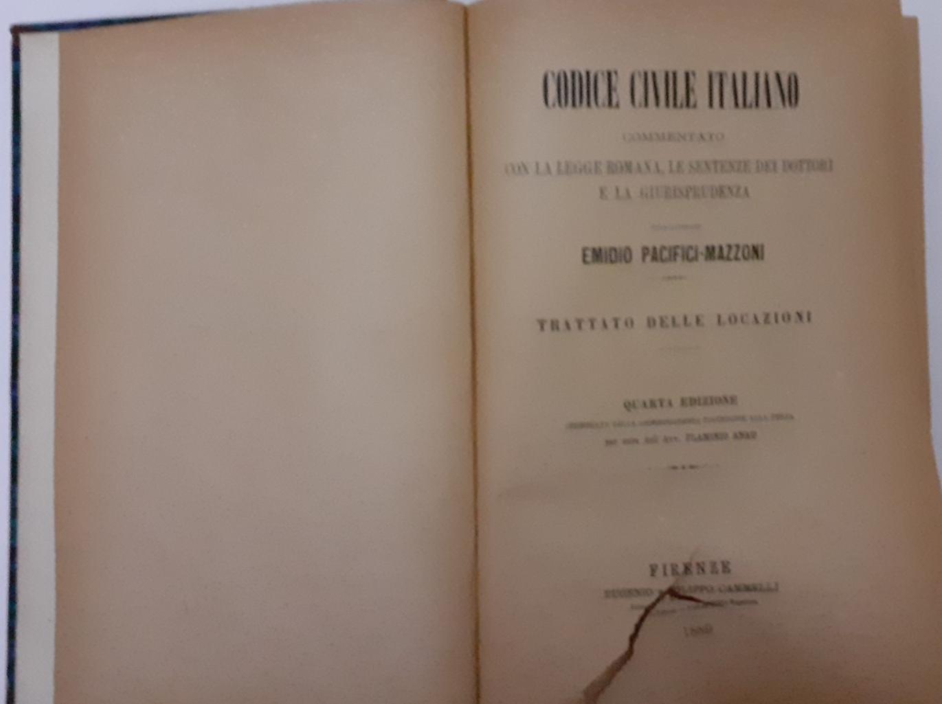 Codice civile italiano commentato con la legge romana. Trattato delle successioni. Volume IV