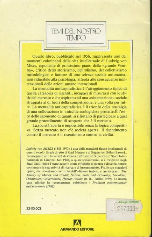 La mentalità anticapitalistica